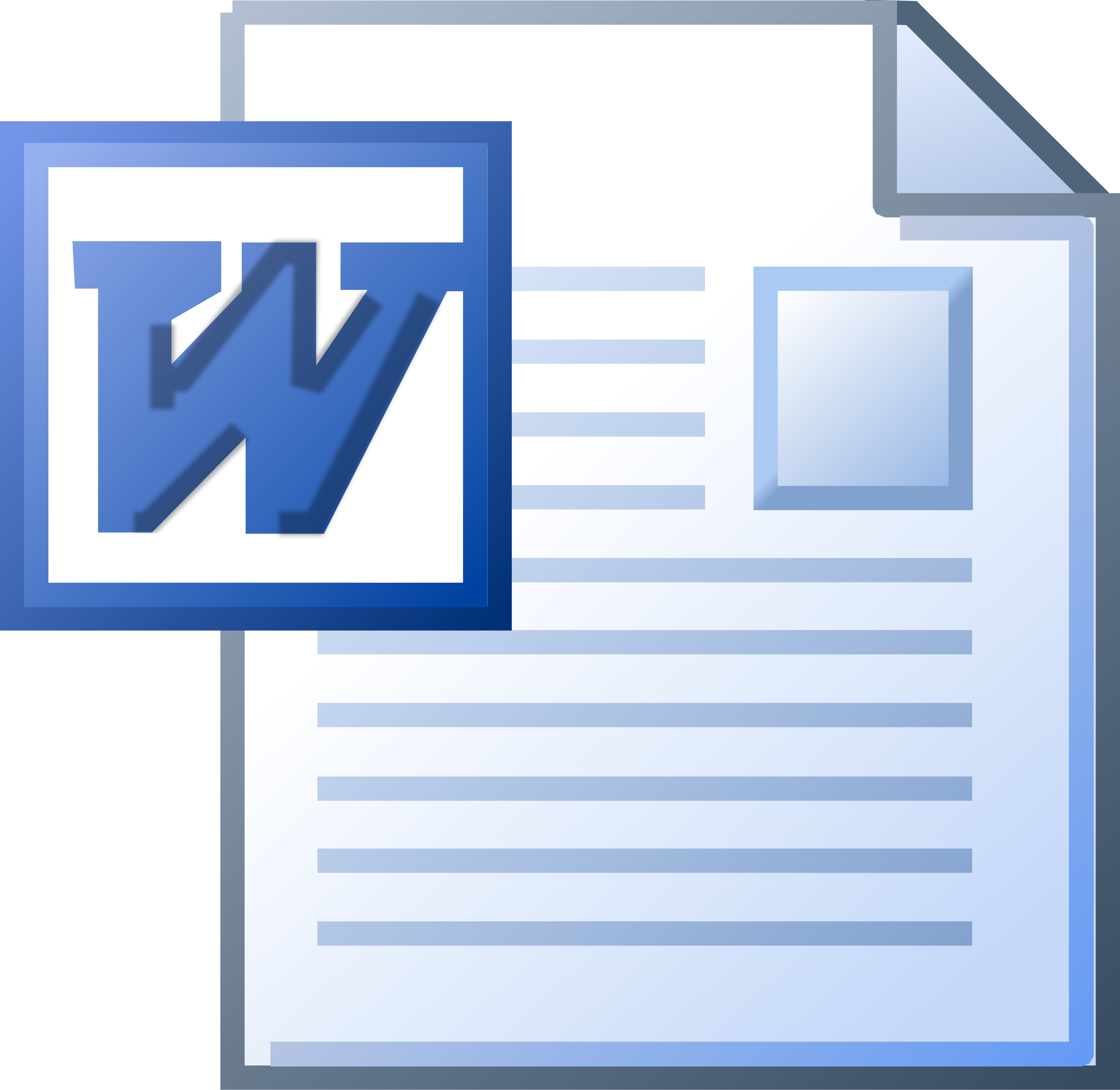 Classic Word Document File Type Icon