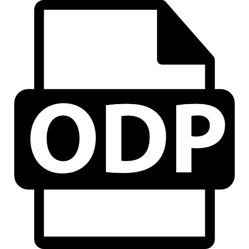 Open Document Presentation File Type Icon