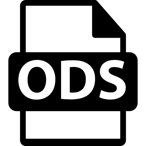Open Document Spreadsheet File Type Icon