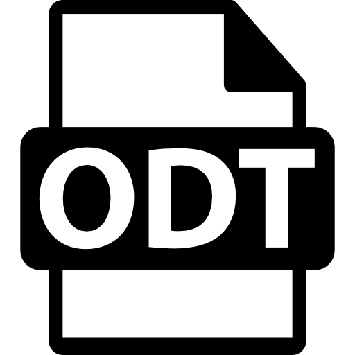 Open Document Text File Type Icon