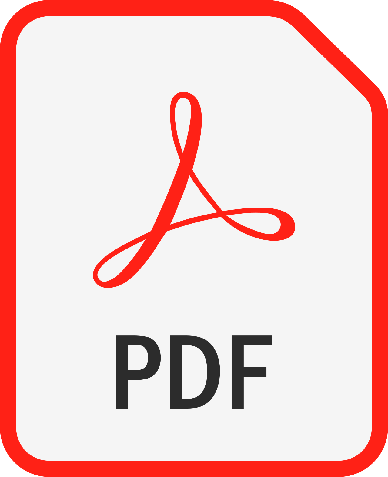 Portable Document Format File Type Icon