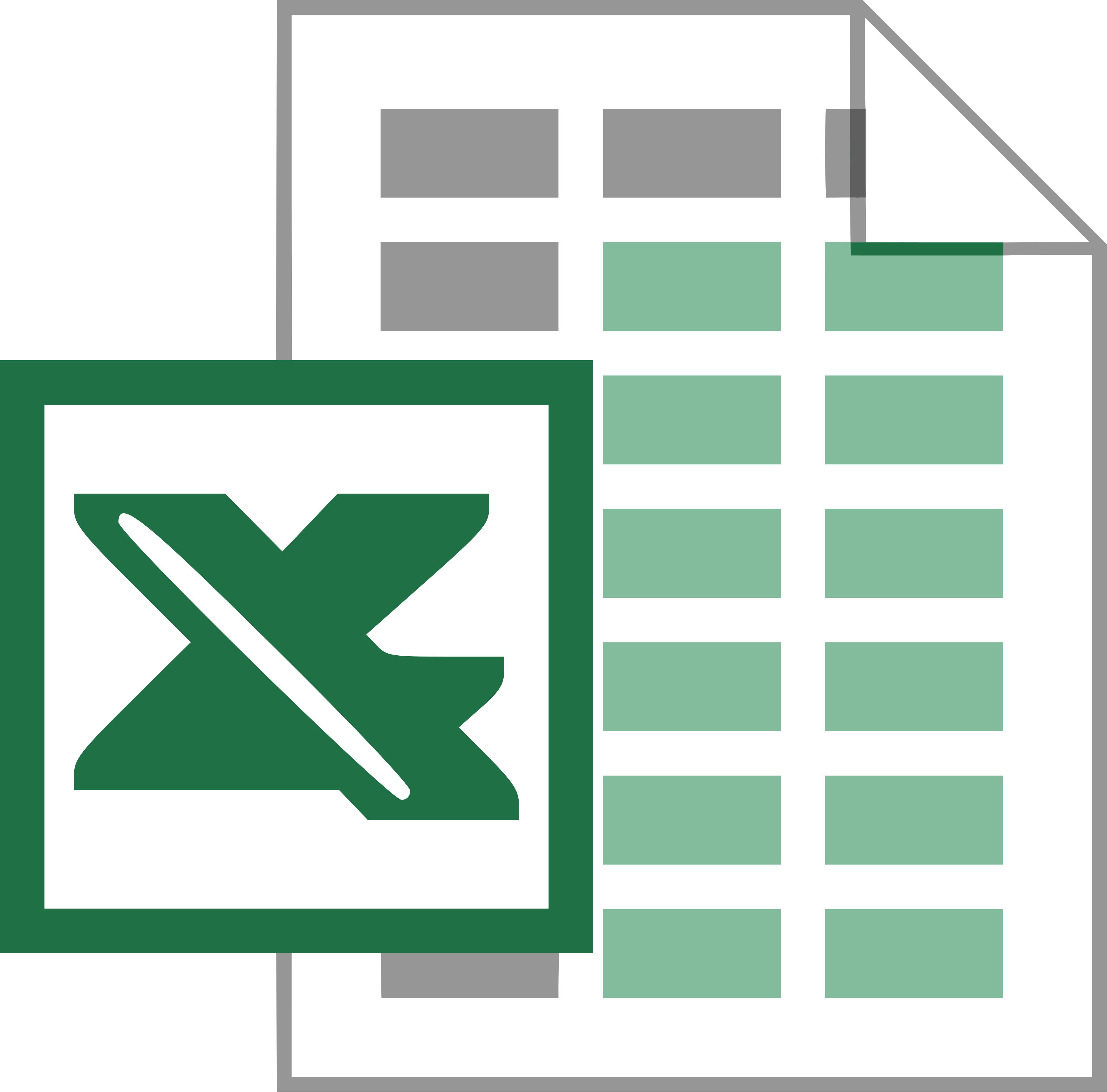 Classic Excel Spreadsheet (Office 97-2003) File Type Icon