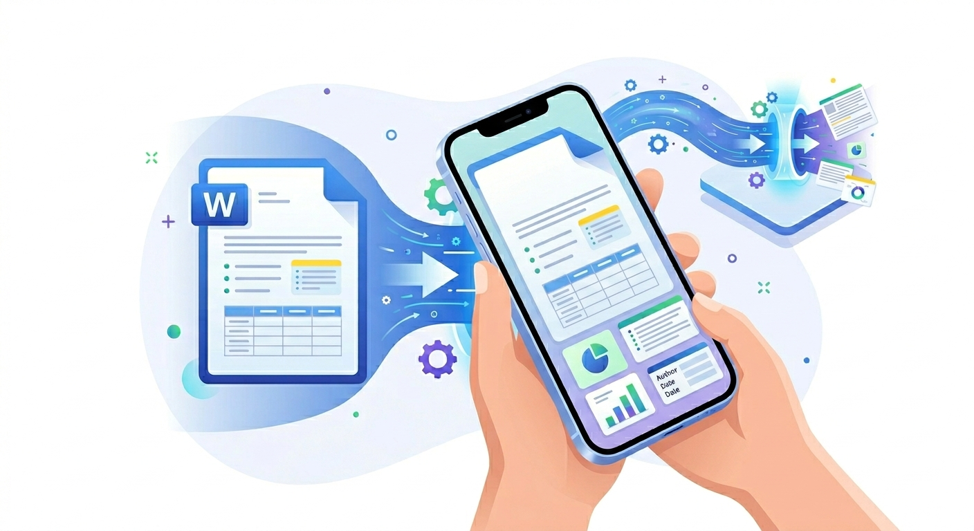 Display Word and Excel documents in mobile apps